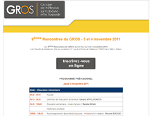 Tablet Screenshot of gros2011.affinitesante.com