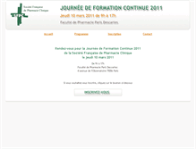 Tablet Screenshot of journeesfpc.affinitesante.com