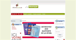 Desktop Screenshot of boutique.affinitesante.net