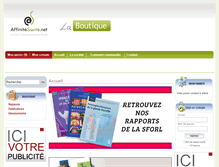 Tablet Screenshot of boutique.affinitesante.net